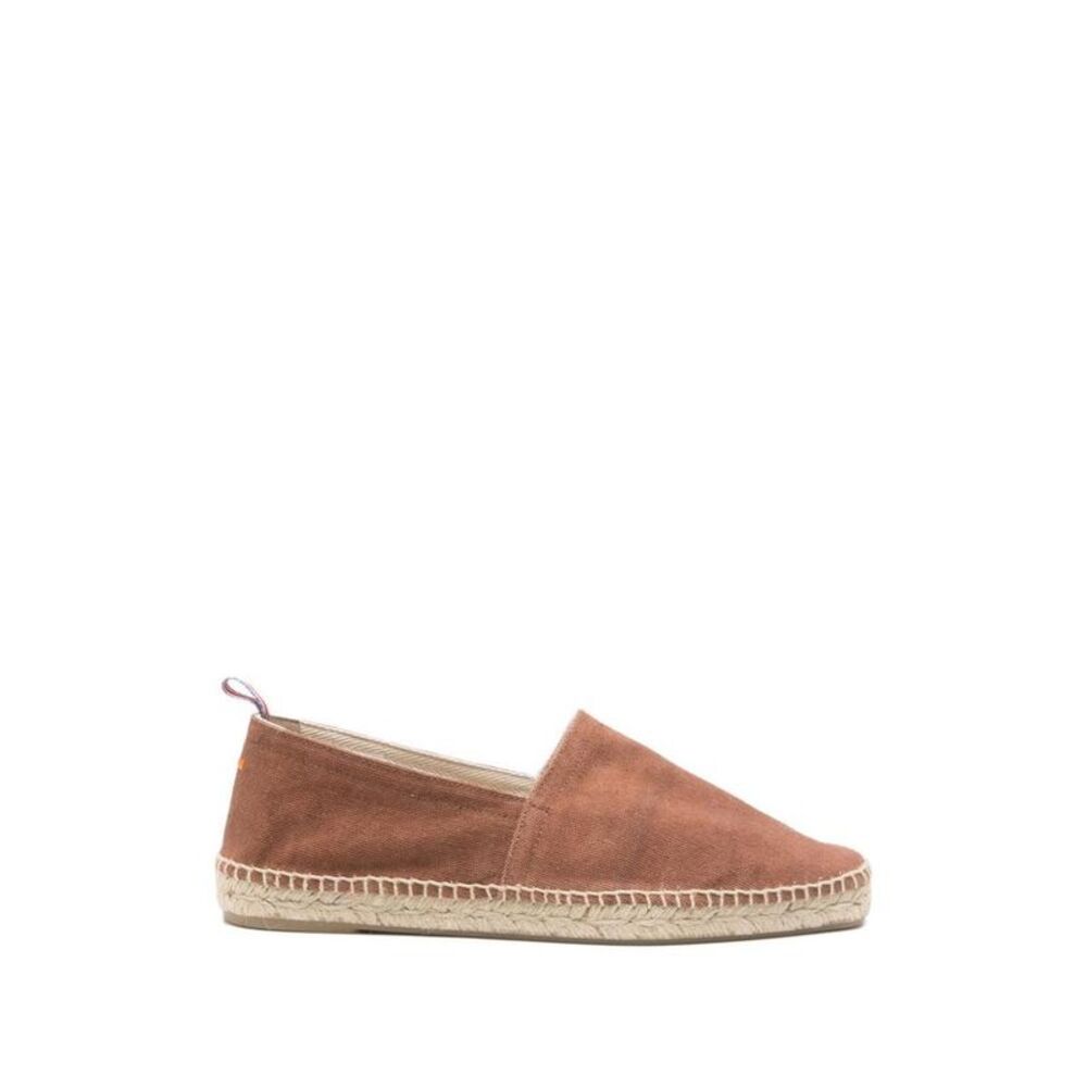 CASTANER Men's Espadrille Flats Men LEATHER BROWN Sandals